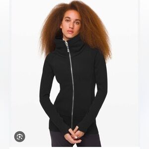 Lululemon Black radiant Zip-Up sweatshirt Jacket size 6